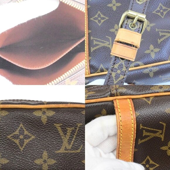 LOUIS VUITTON Danube Shoulder Bag Monogram Leather Brown France M45266 62EE085 - Picture 2 of 14